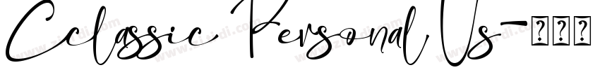 Cclassic Personal Us字体转换